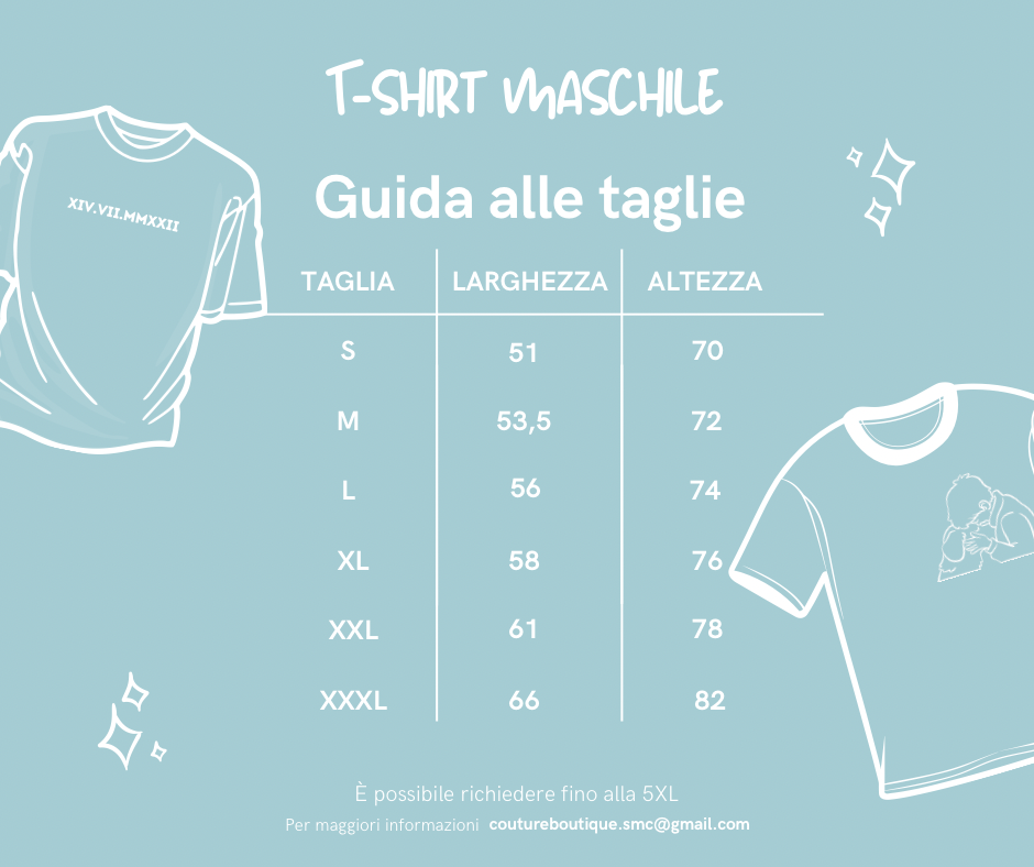 T-shirt con scritte personalizzate