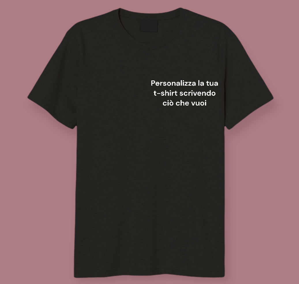 T-shirt con scritte personalizzate