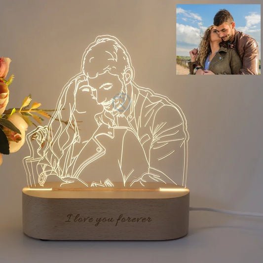 Lampada Led con Foto personalizzata