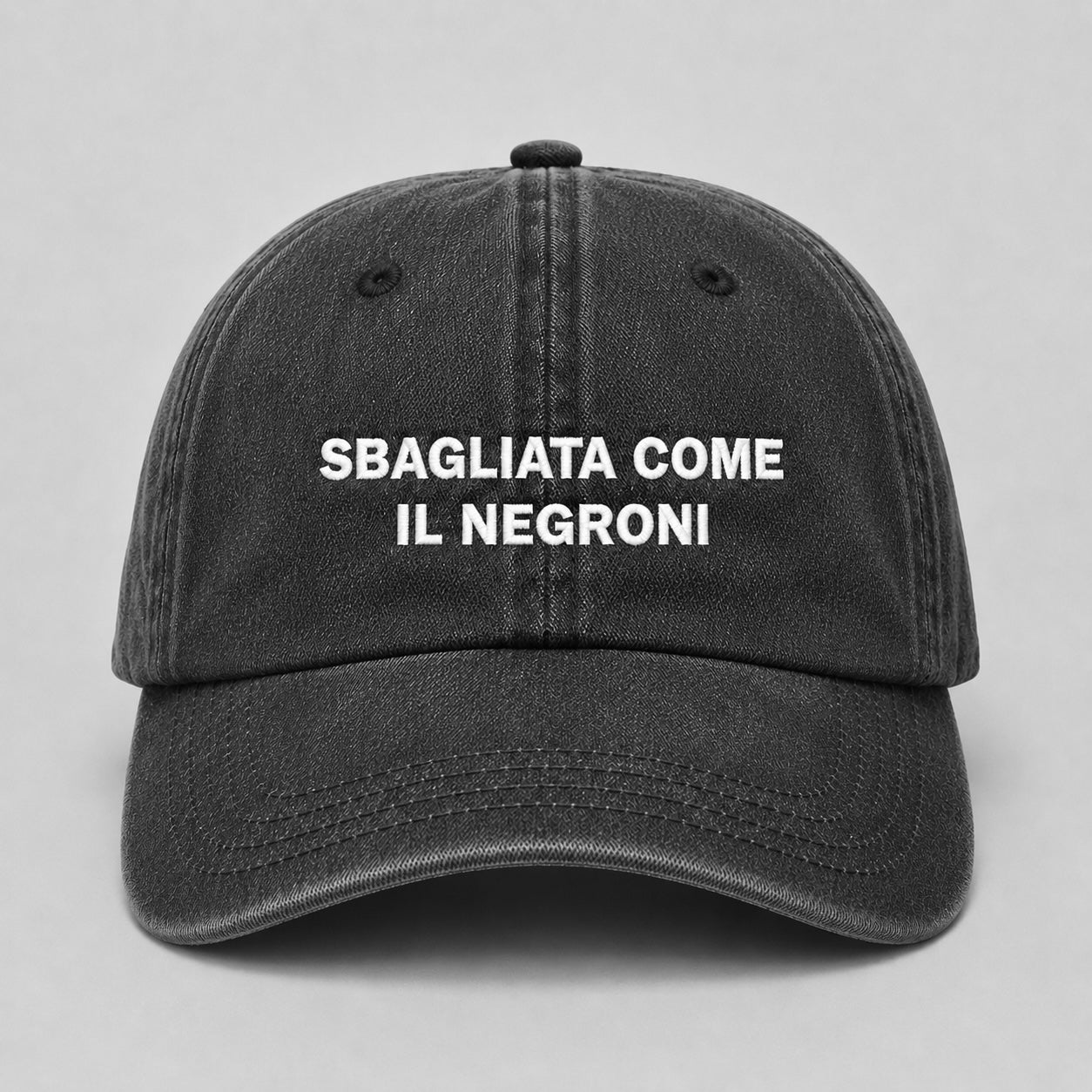 Sbagliato/a come il Negroni - Cappello Ricamato