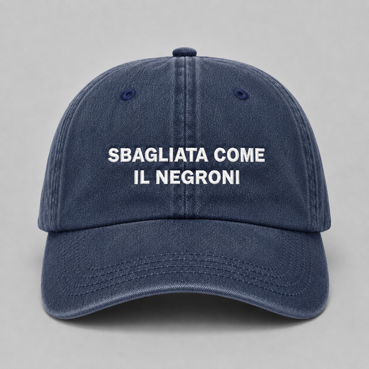 Sbagliato/a come il Negroni - Cappello Ricamato
