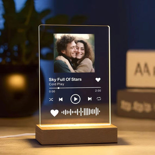 Lampada Led con Foto e Canzone