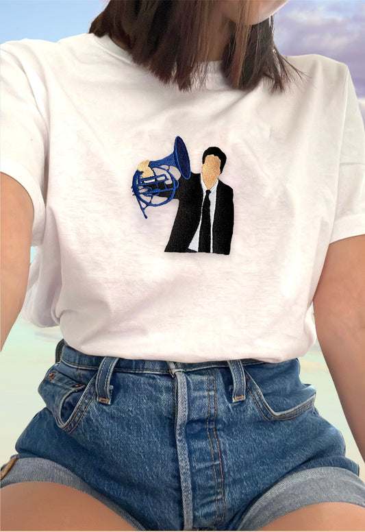 T-shirt Corno Francese Blu